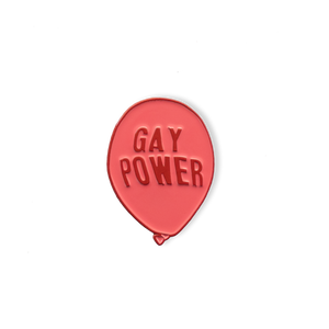 Gay Power Balloon Pin