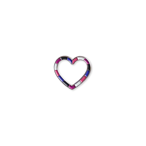 Gender Fluid Heart Pin