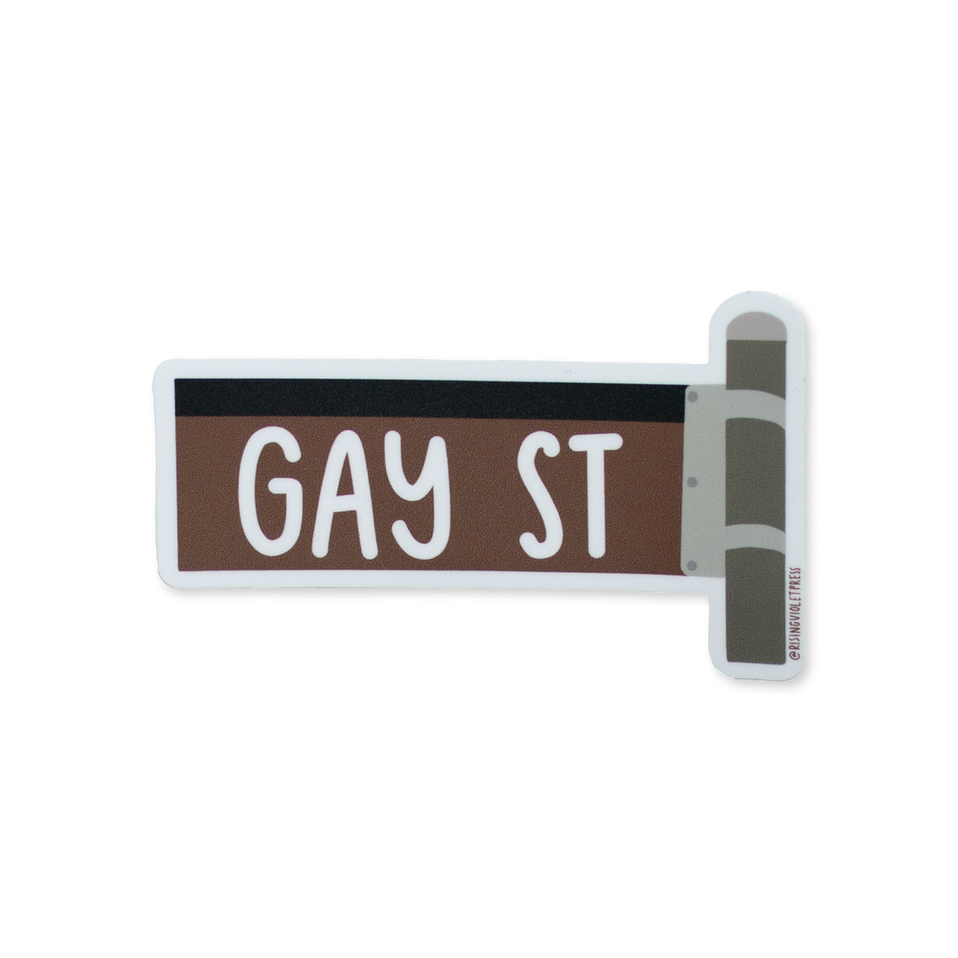 Gay St Sticker