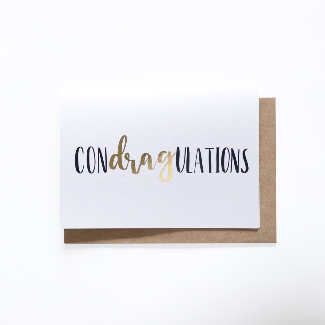 Condragulations Card